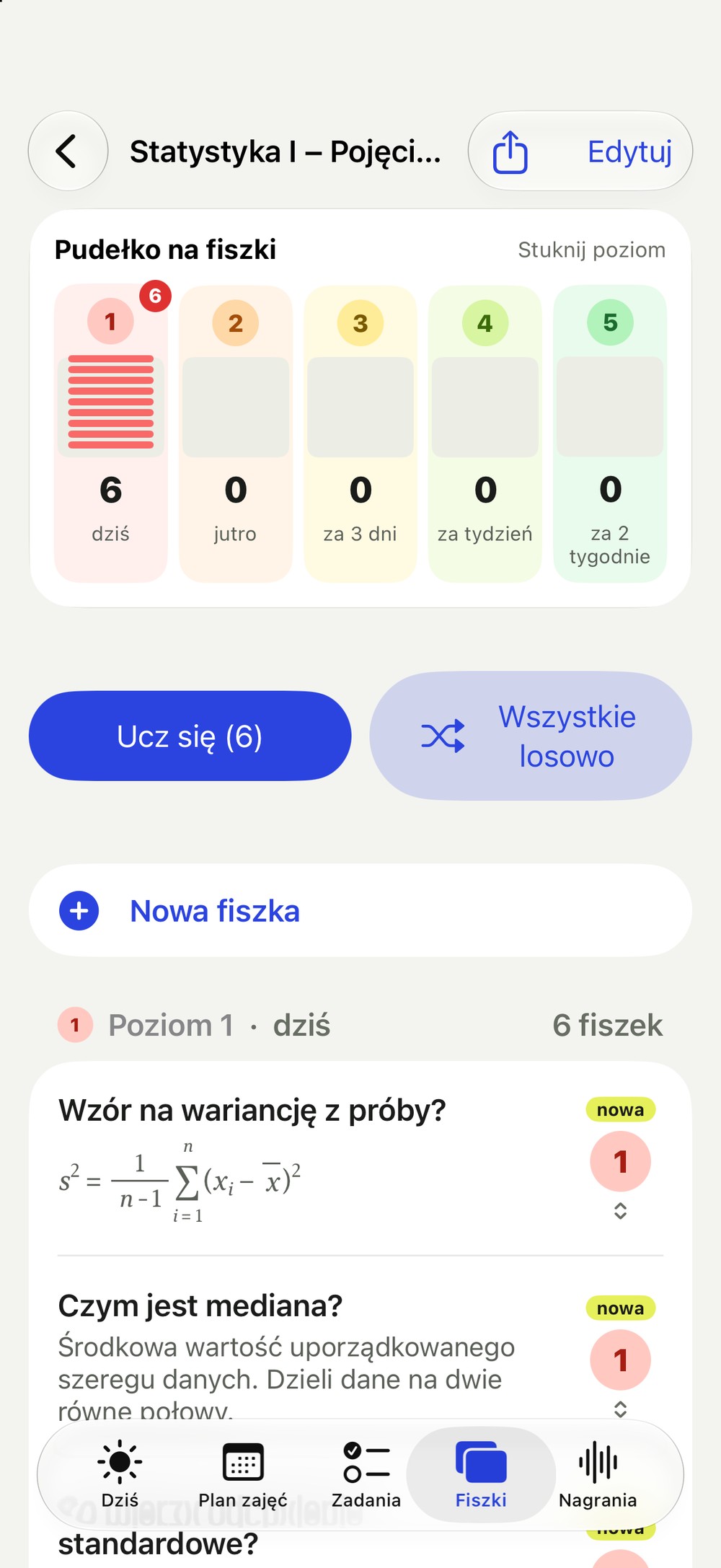 Pudełko z pięcioma poziomami